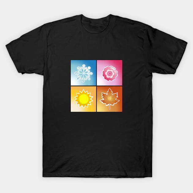 Four Seasons T-shirt T-Shirt by osaya